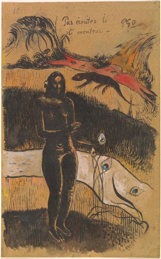 Nave Nave Fenua by Paul Gauguin (French, 1848 - 1903), 16X12"(A3)Poster Print