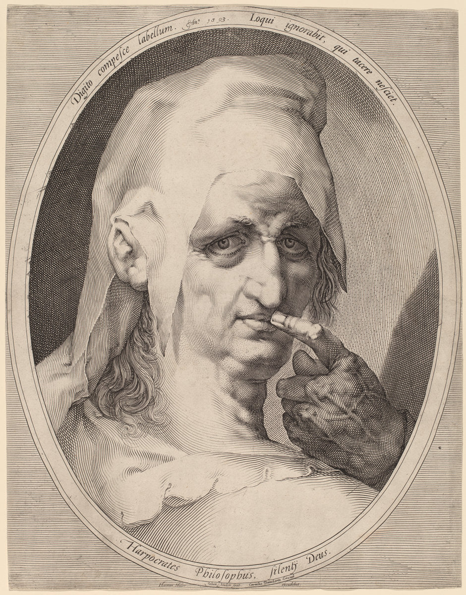 Harpocrates by Jan Muller (Dutch, 1571 - 1628), 16X12"(A3)Poster Print