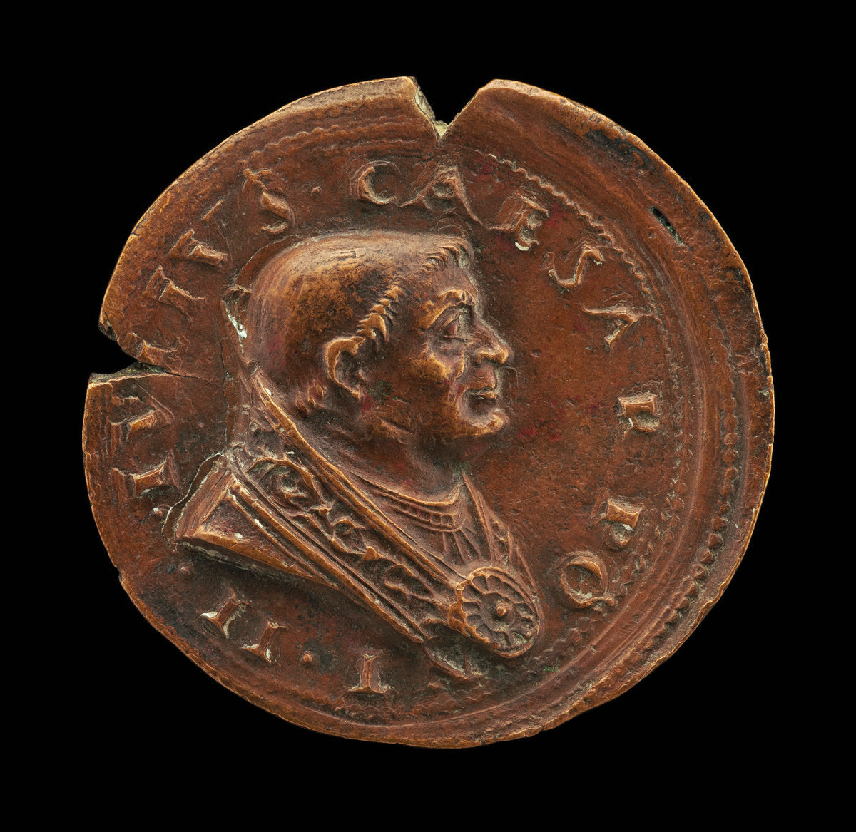 1507 by Roman 16th Century (Julius II (Giuliano della Rovere, 1443-1513), Pope 1503 [obverse]), 16X12"(A3)Poster Print
