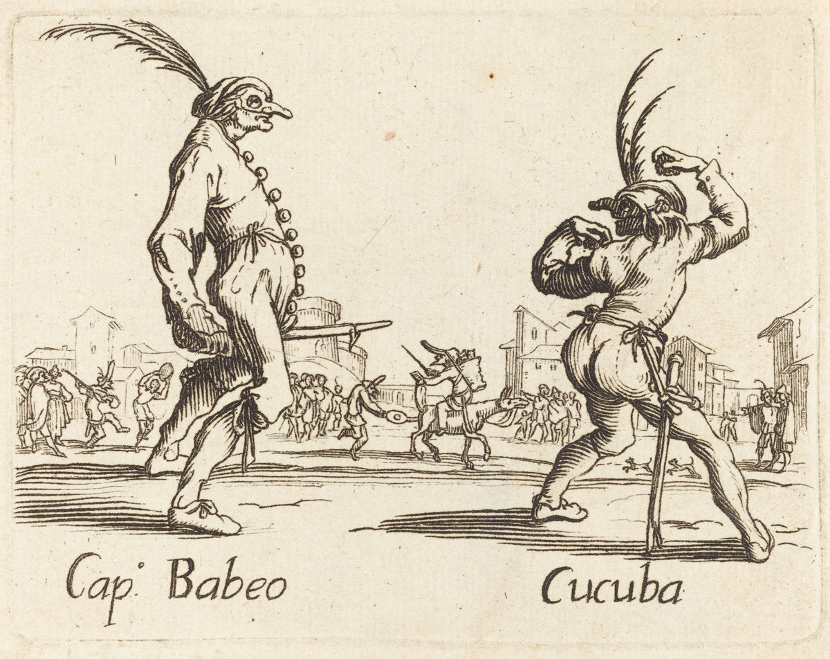 etching by after Jacques Callot (Cap. Babeo and Cucuba), 16X12"(A3)Poster Print