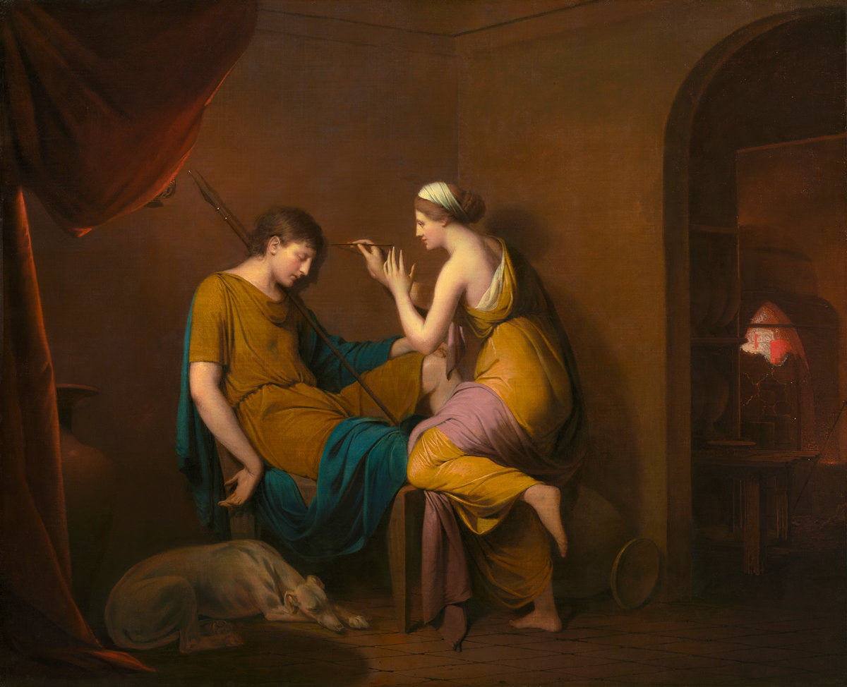 The Corinthian Maid by Joseph Wright (British, 1734 - 1797), 16X12"(A3)Poster Print