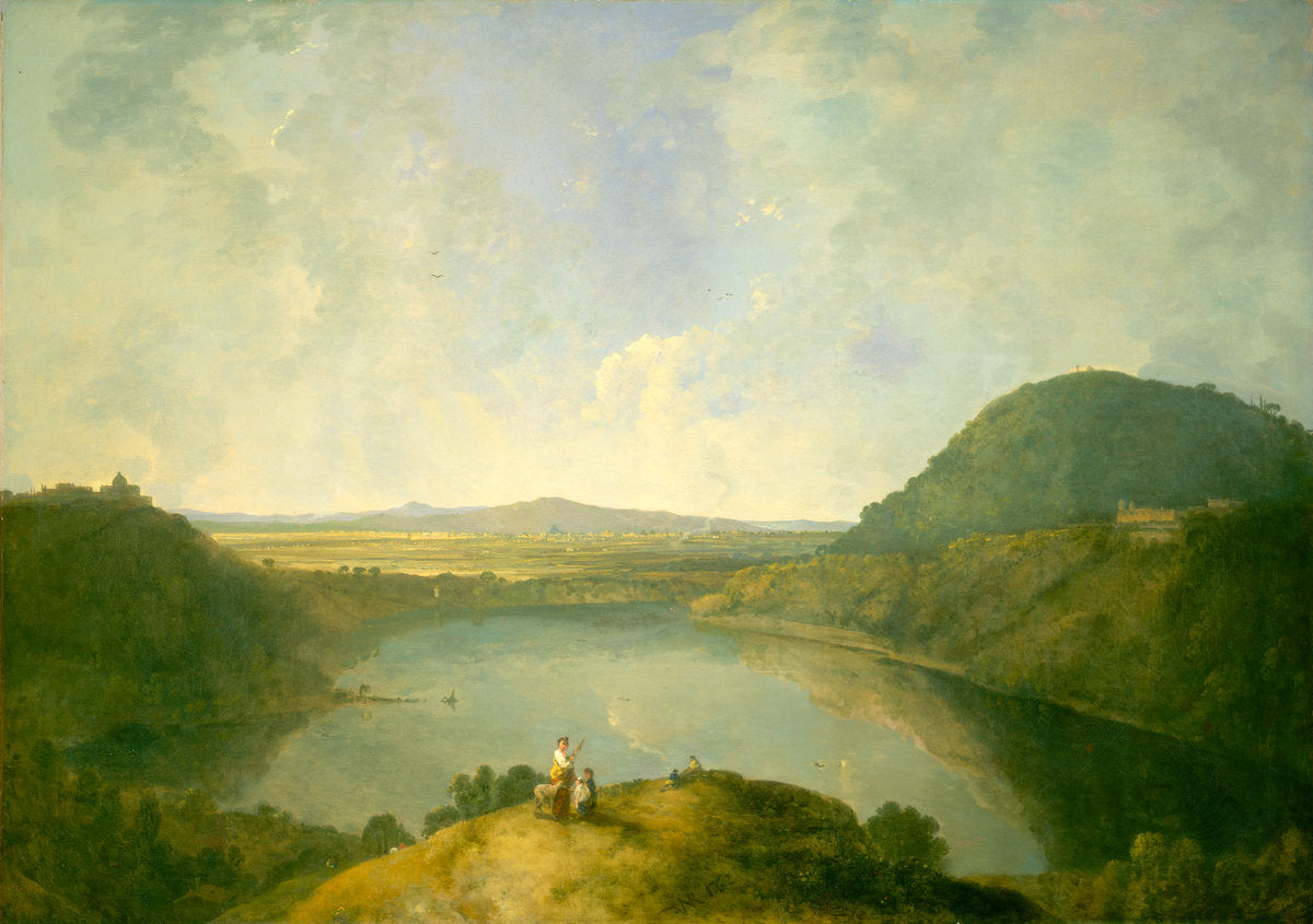 Lake Albano by Richard Wilson (Welsh, 1712/1714 - 1782), 16X12"(A3)Poster Print