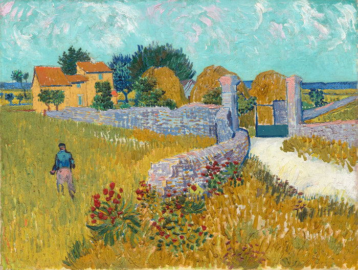 Farmhouse in Provence by Vincent van Gogh (Dutch, 1853 - 1890), 16X12