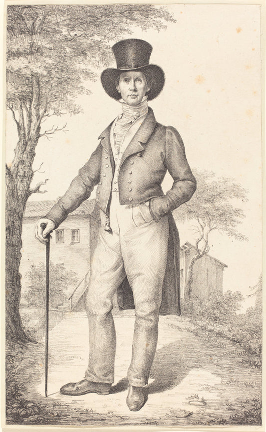 The Senior Government Auditor Rudolf Schadow (The Artist's Brother) by Johann Gottfried Schadow (German, 1764 - 1850), 16X12"(A3)Poster Print