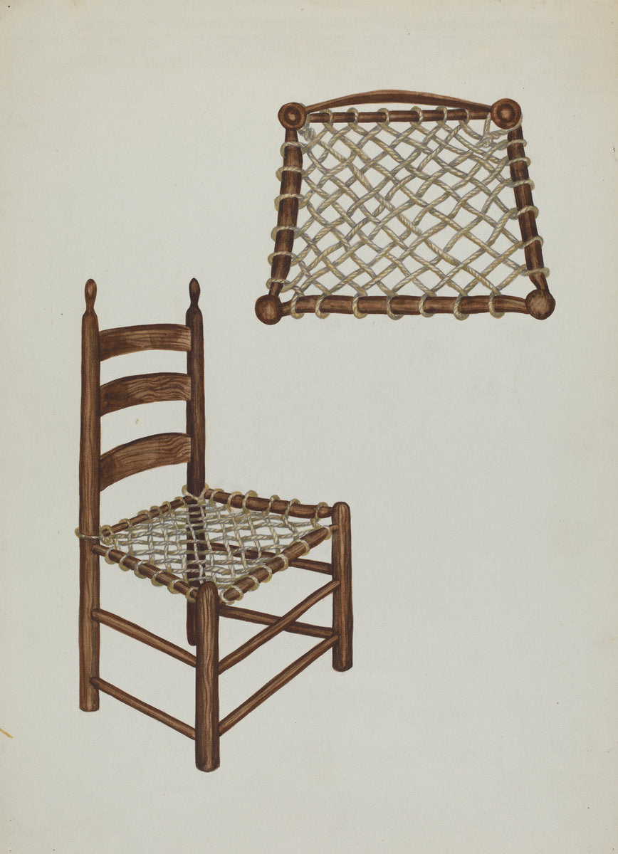 Ranch Chair by Verna Tallman (American, active c. 1935), 16X12"(A3)Poster Print