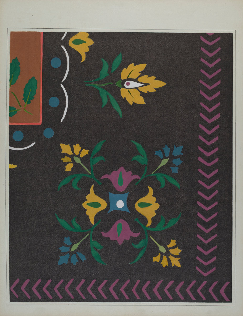 Stencilled Floor by Edward DiGennero (American, active c. 1935), 16X12"(A3)Poster Print
