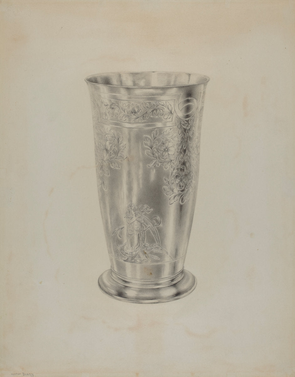 Silver Communion Beaker by Hester Duany (American, 1891 - 1964), 16X12"(A3)Poster Print