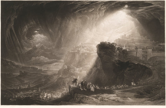 Joshua Commanding the Sun to Stand Still by John Martin (British, 1789 - 1854), 16X12"(A3)Poster Print