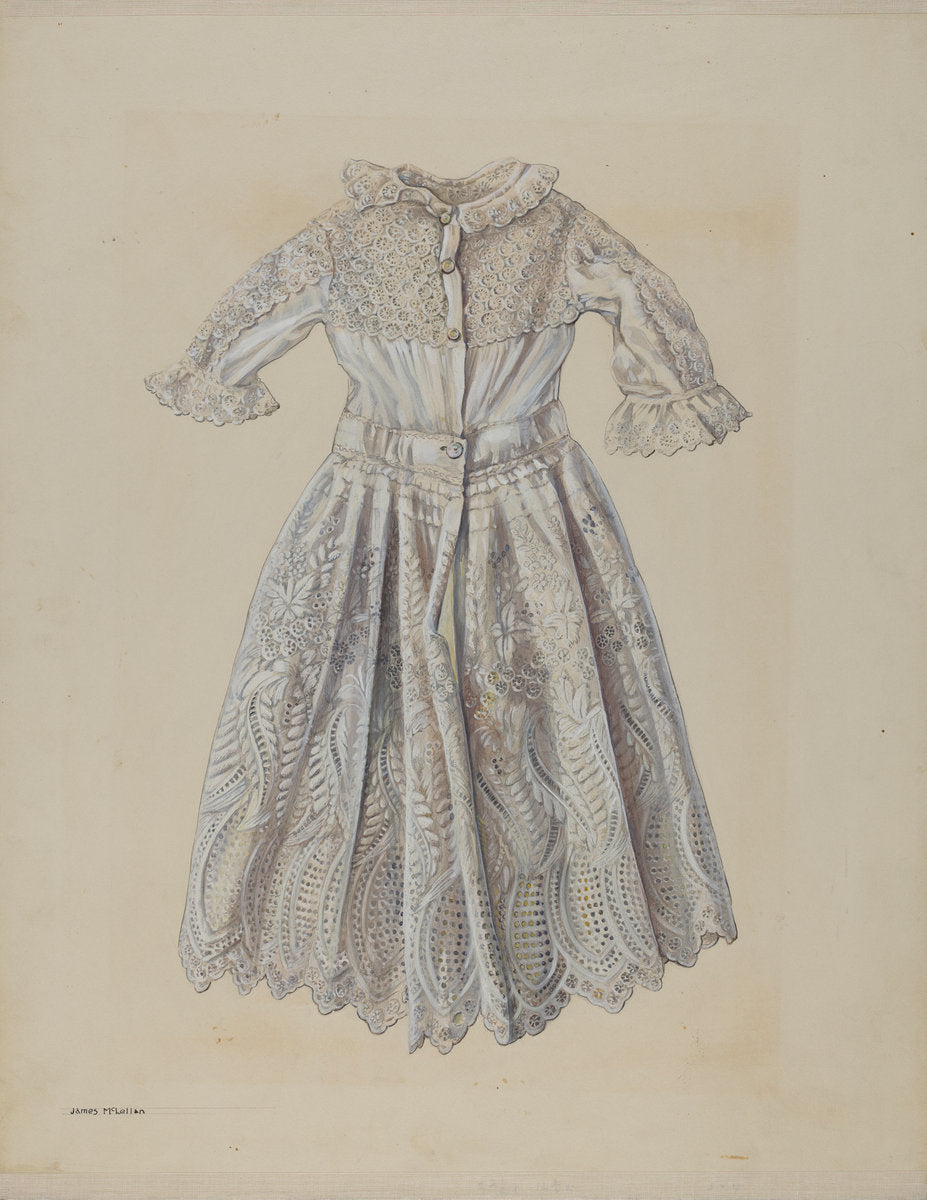 Doll Dress by James McLellan (American, active c. 1935), 16X12"(A3)Poster Print