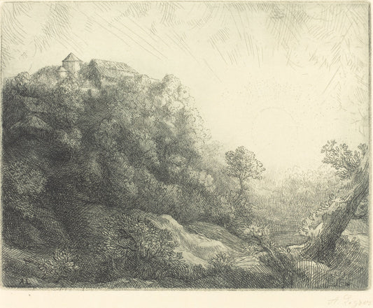 Sunrise (Lever du soleil: L'automne) by Alphonse Legros (French, 1837 - 1911), 16X12"(A3)Poster Print