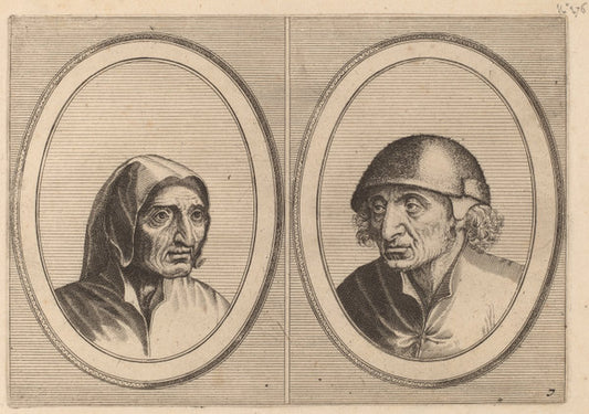 Rijckje Schimmel-penninghs and "Lubbert Leever-worst" by Johannes and Lucas van Doetechum after Pieter Bruegel the Elder (Dutch, died 1605), 16X12"(A3)Poster Print