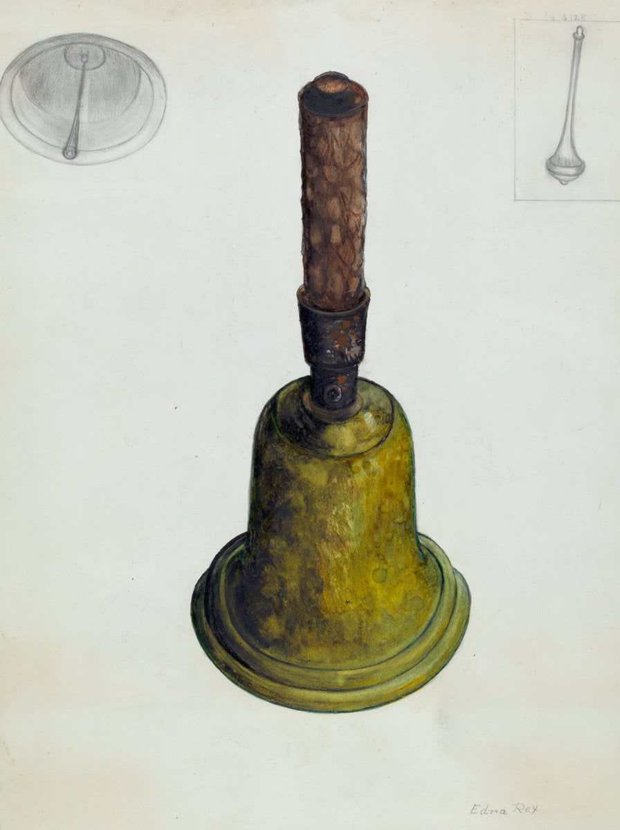 Bell by Edna C. Rex (American, active c. 1935), 16X12"(A3)Poster Print