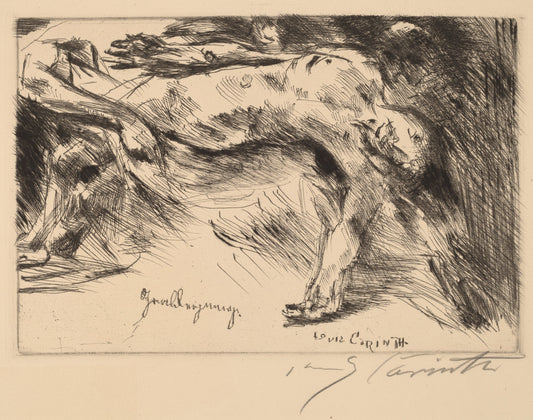 Entombment by Lovis Corinth (German, 1858 - 1925), 16X12"(A3)Poster Print