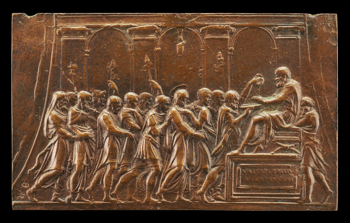 Christ Brought Before Pontius Pilate by Valerio Belli (Italian, 1468 - 1546), 16X12"(A3)Poster Print
