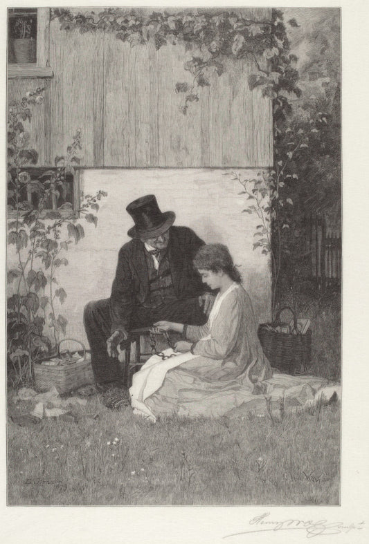 A New England Peddler by Henry Wolf (American, 1852 - 1916), 16X12"(A3)Poster Print