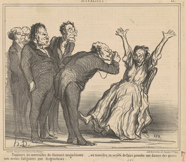 Toujours les merveilles du diamant ... by Honoré Daumier (French, 1808 - 1879), 16X12"(A3)Poster Print