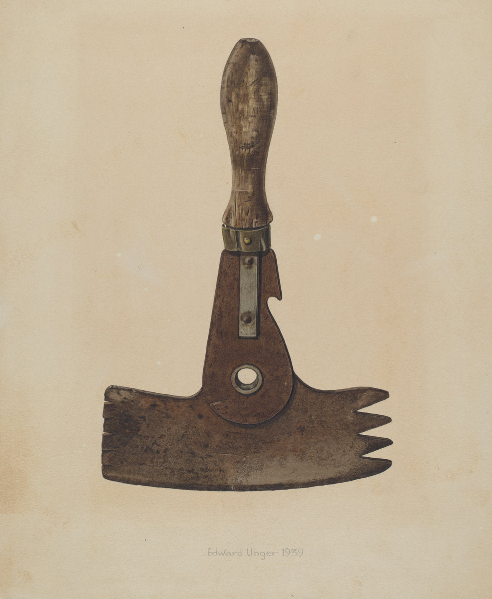 Cleaver by Edward Unger (American, active c. 1935), 16X12"(A3)Poster Print
