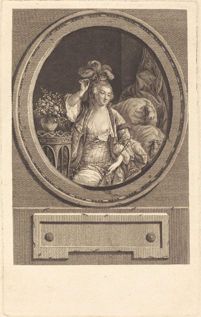 Roxelane by Pierre Adrien Le Beau after Jean-Demosthene Dugourc (French, 1748 - 1800 or after), 16X12"(A3)Poster Print