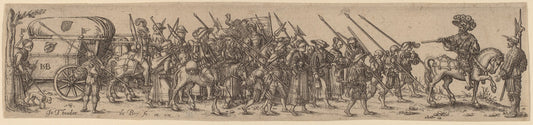 The Baggage Train with the Sergeant-Major by Jan Theodor de Bry after Barthel Beham (Flemish, 1561 - 1623), 16X12"(A3)Poster Print