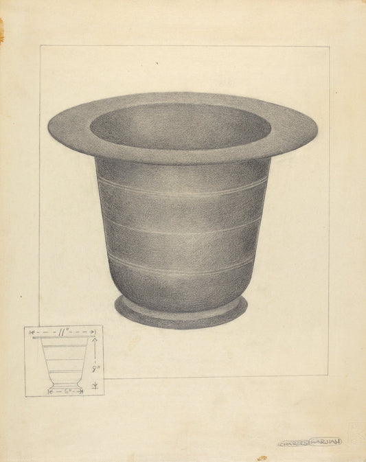 Pewter Commode Form by Charles Garjian (American, active c. 1935), 16X12"(A3)Poster Print