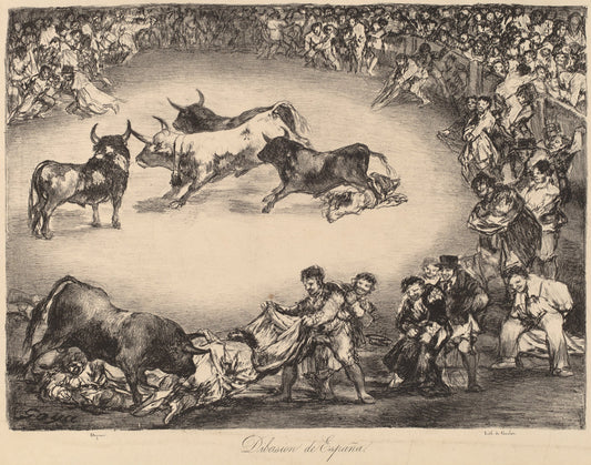 Dibersion de España (Spanish Entertainment) by Francisco de Goya (Spanish, 1746 - 1828), 16X12"(A3)Poster Print
