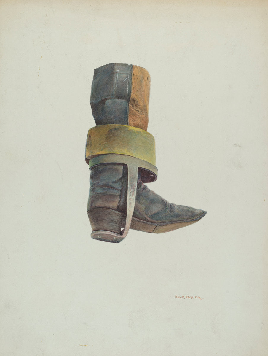 Convict Boot by Robert W.R. Taylor (American, active c. 1935), 16X12"(A3)Poster Print