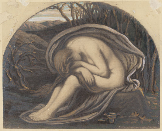 The Magdalene by Elihu Vedder (American, 1836 - 1923), 16X12"(A3)Poster Print