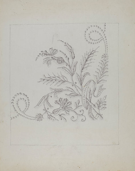 Embroidery by Evelyn Bailey (American, active c. 1935), 16X12"(A3)Poster Print
