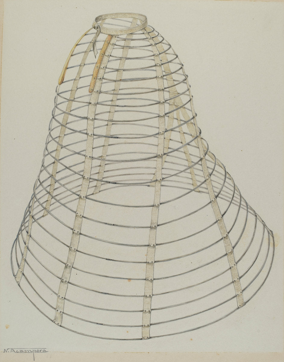 Hoop by Nicholas Acampora (American, active c. 1935), 16X12"(A3)Poster Print
