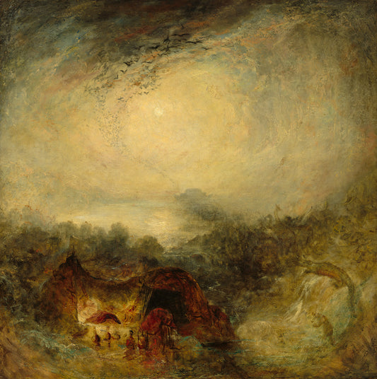 The Evening of the Deluge by Joseph Mallord William Turner (British, 1775 - 1851), 16X12"(A3)Poster Print