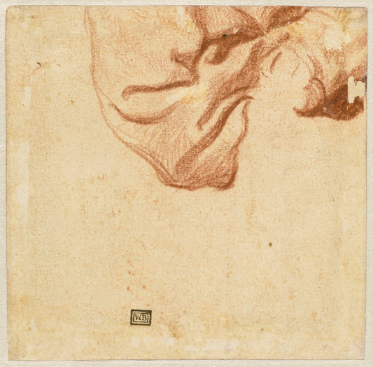 c. 1631 by Dutch 17th Century (Drapery Study (verso)), 16X12"(A3)Poster Print
