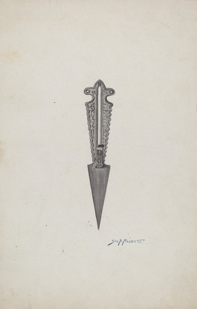 Button Hole Cutter by Sydney Roberts (American, active c. 1935), 16X12"(A3)Poster Print