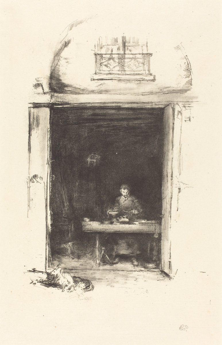 The Smith, Passage du Dragon by James McNeill Whistler (American, 1834 - 1903), 16X12"(A3)Poster Print