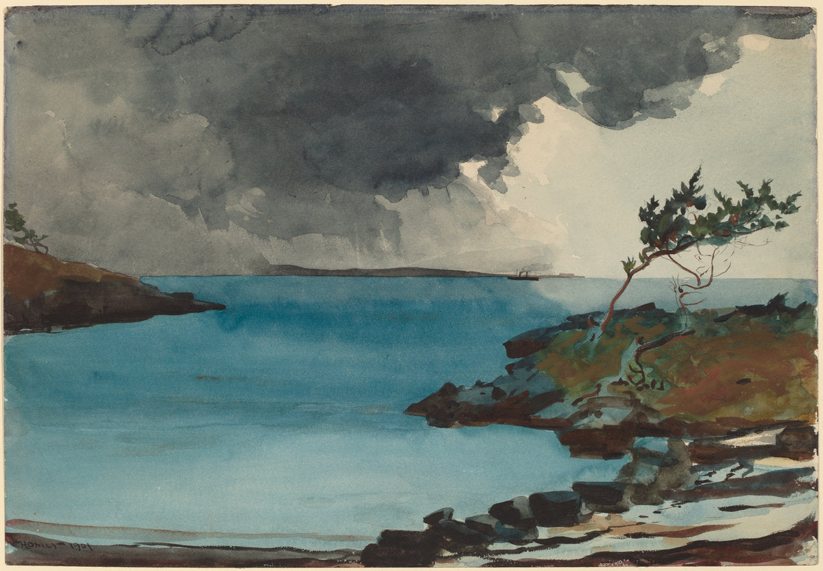 The Coming Storm by Winslow Homer (American, 1836 - 1910), 16X12"(A3)Poster Print