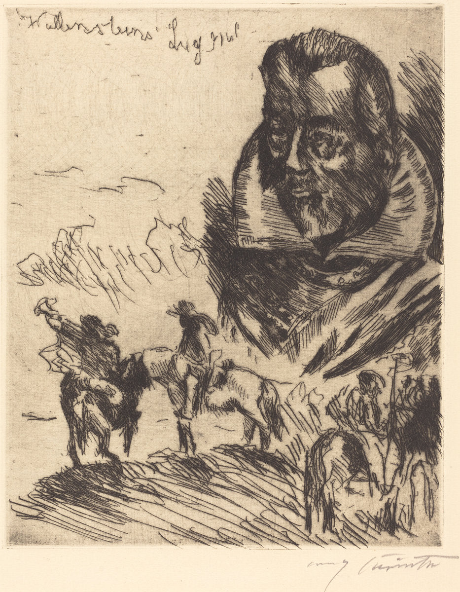 Title Page for "Wallensteins Lager" ("Wallenstein's Camp") by Lovis Corinth (German, 1858 - 1925), 16X12"(A3)Poster Print
