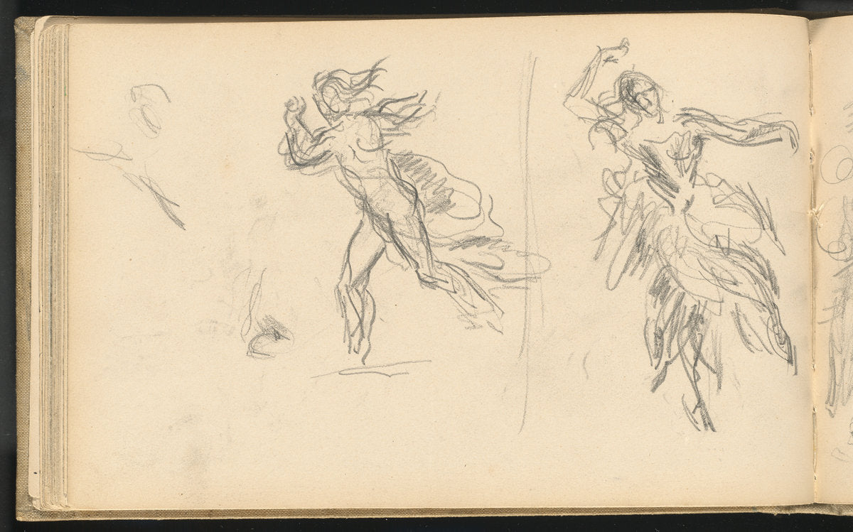 Spanish Dancers by Paul Cézanne (French, 1839 - 1906), 16X12"(A3)Poster Print