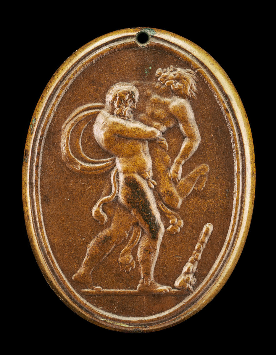 mid 16th century by Probably Florentine 16th Century (Hercules and Antaeus), 16X12"(A3)Poster Print