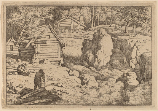 The Carpenter by Allart van Everdingen (Dutch, 1621 - 1675), 16X12"(A3)Poster Print