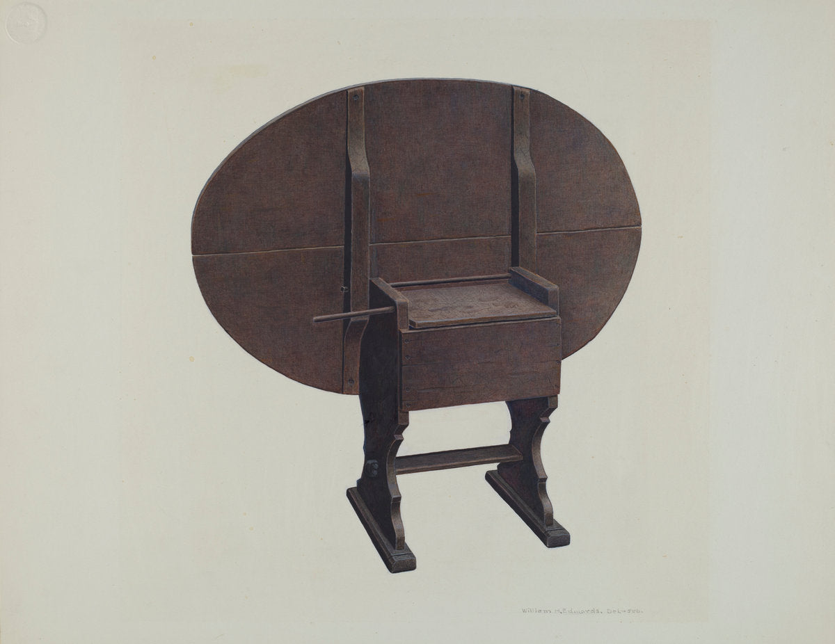 Dining Table by William H. Edwards (American, active c. 1935), 16X12"(A3)Poster Print
