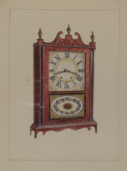 1935/1942 by American 20th Century (Shelf Clock), 16X12"(A3)Poster Print