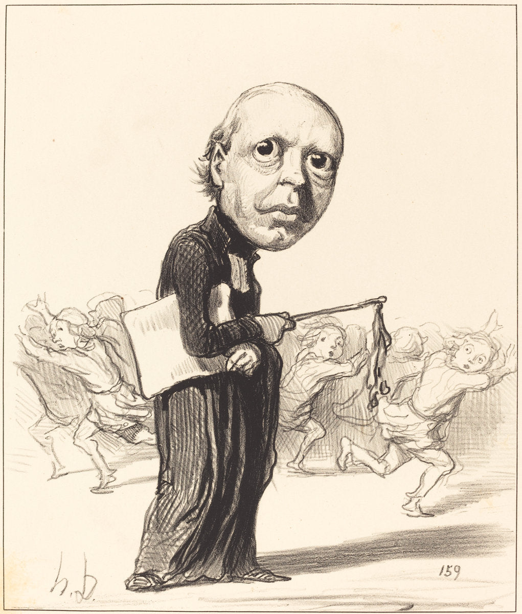 Pierre Louis Parisis by Honoré Daumier (French, 1808 - 1879), 16X12"(A3)Poster Print