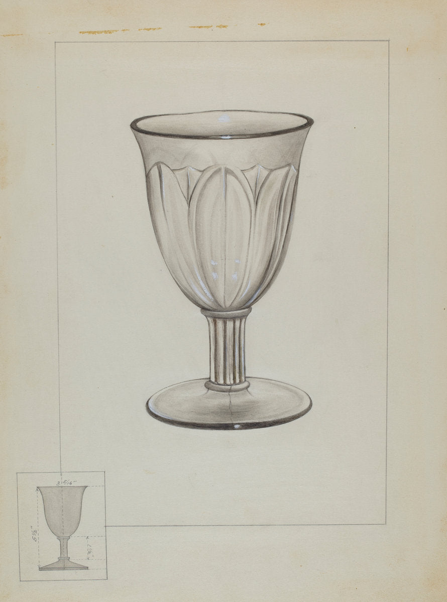 Goblet by Philip Johnson (American, active c. 1935), 16X12"(A3)Poster Print