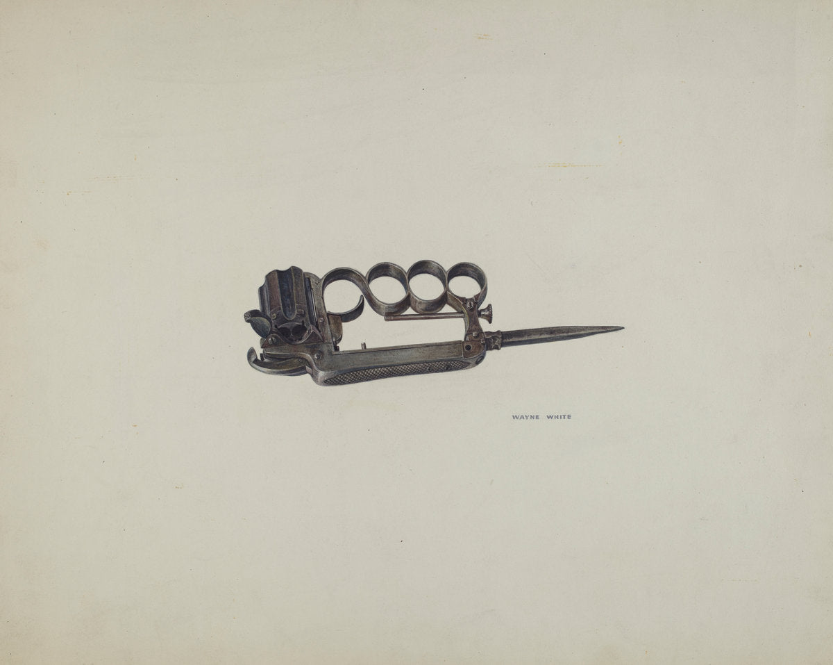Apache Gun by Wayne White (American, 1890 - 1978), 16X12"(A3)Poster Print