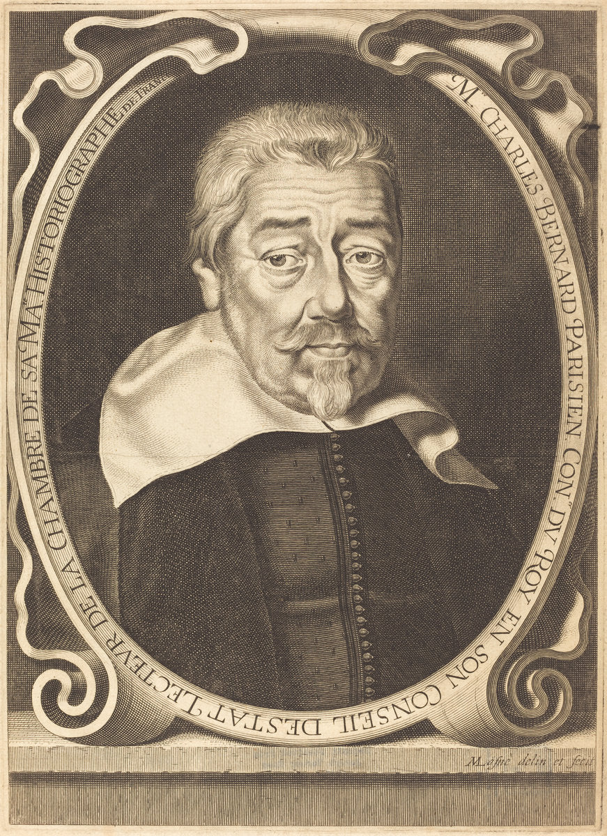 Charles Bernard by Michel Lasne (French, 1590 or before - 1667), 16X12"(A3)Poster Print