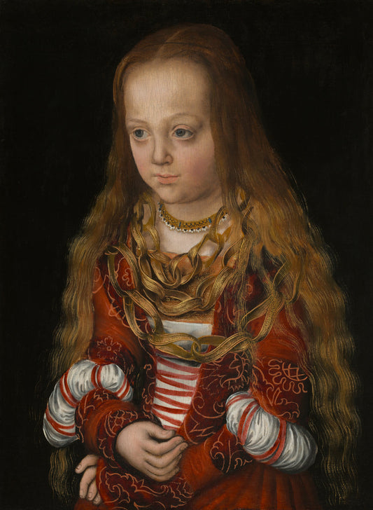 A Princess of Saxony by Lucas Cranach the Elder (German, 1472 - 1553), 16X12"(A3)Poster Print