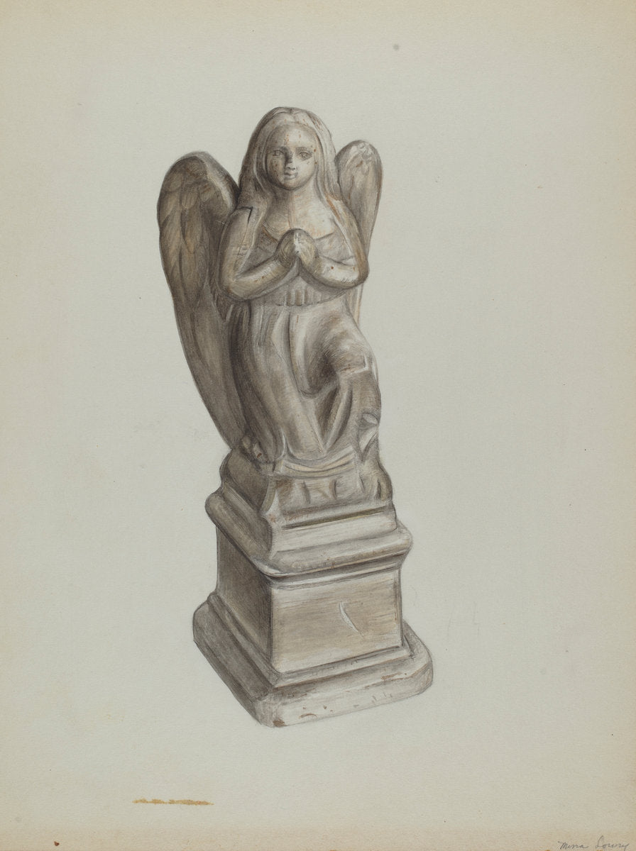 Figurine by Mina Lowry (American, 1894 - 1942), 16X12"(A3)Poster Print