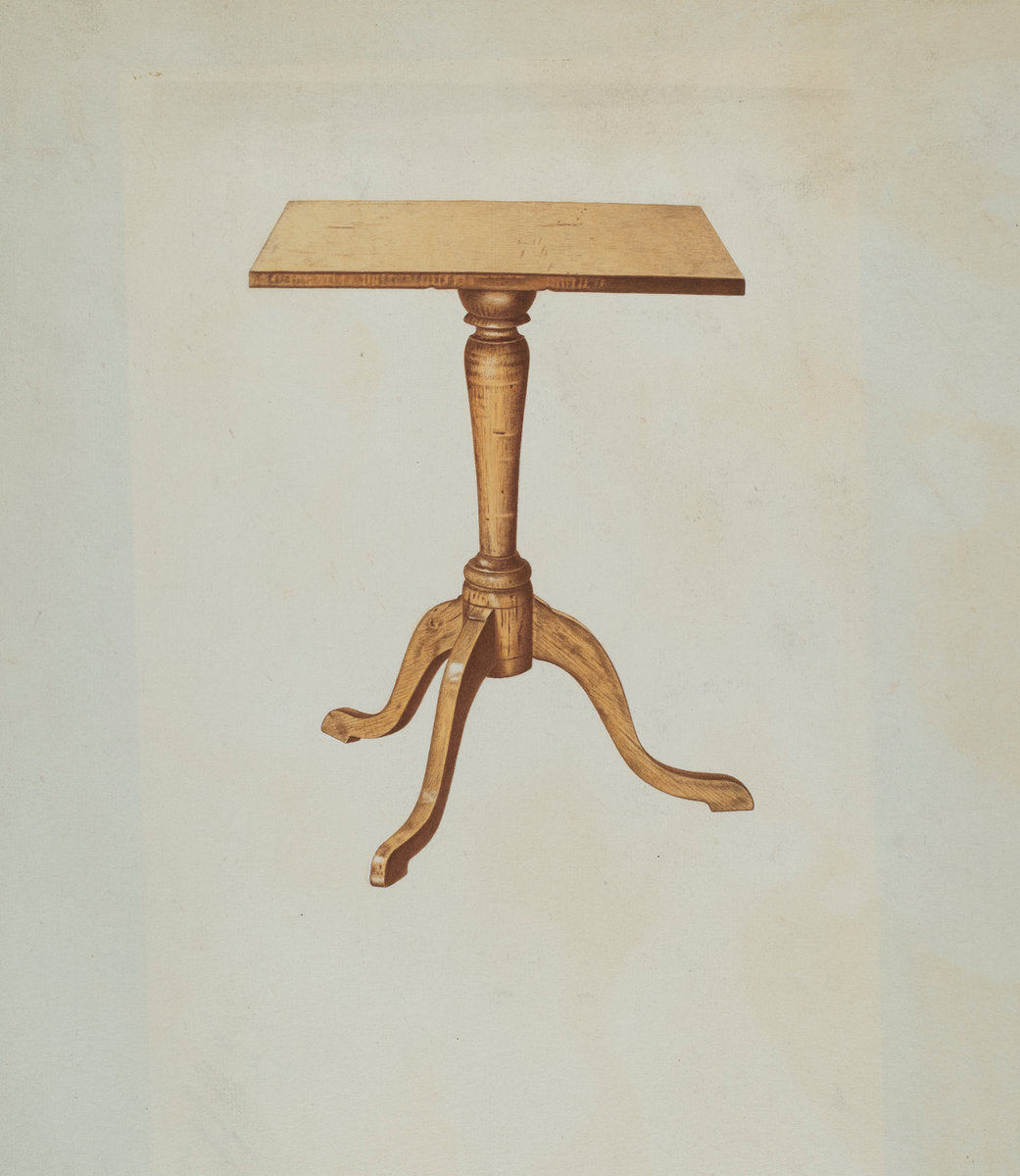 Table (Occasional) by Michael Riccitelli (American, active c. 1935), 16X12"(A3)Poster Print