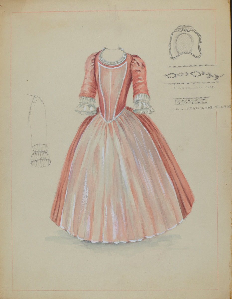 Dutch Dress by Fanchon Larzelere (American, active c. 1935), 16X12"(A3)Poster Print