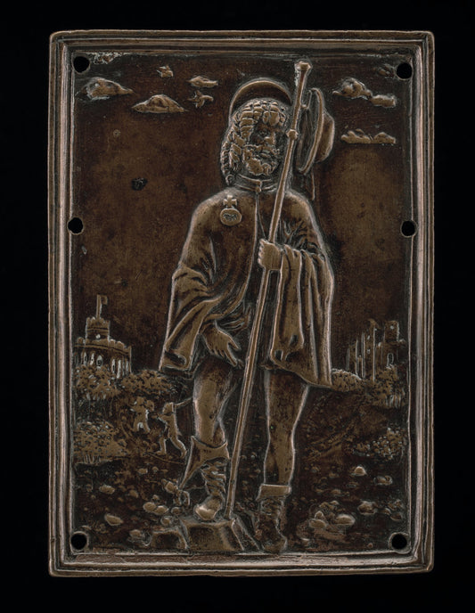 Saint Rochus (Roche) by Moderno (Italian, 1467 - 1528), 16X12"(A3)Poster Print