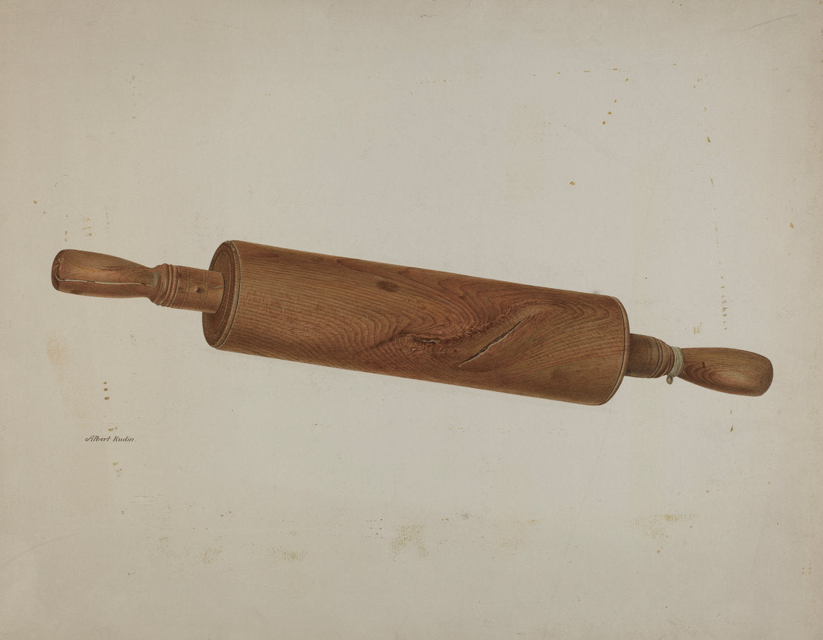 Rolling Pin by Albert Rudin (American, active c. 1935), 16X12"(A3)Poster Print